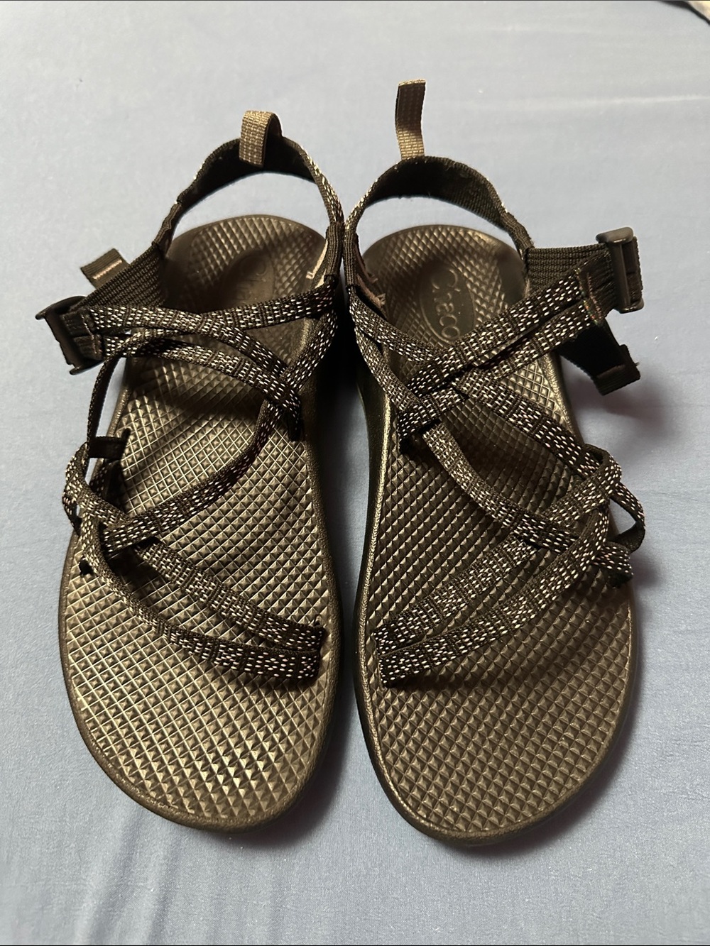 Chaco ZX2 Kids 6 Hugs & Kisses Sandals Fits Womens 7.5 8 Double Strap Toe Loop